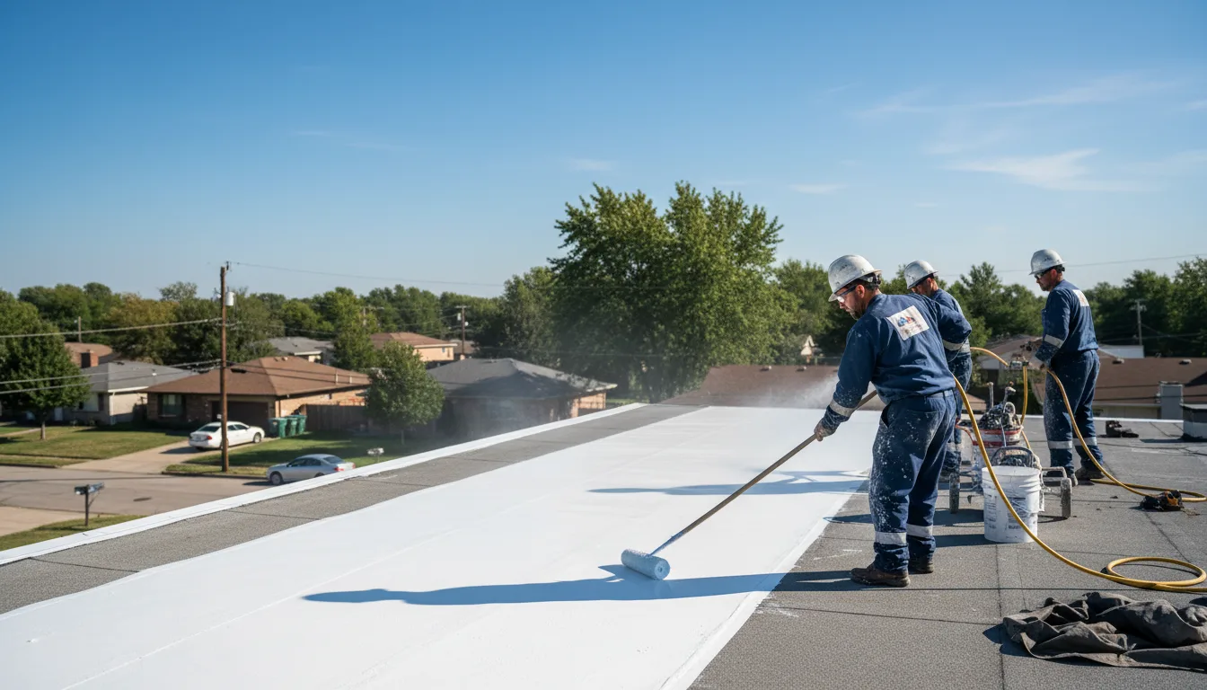 Commercial roof coating in Manderson, SD near me
